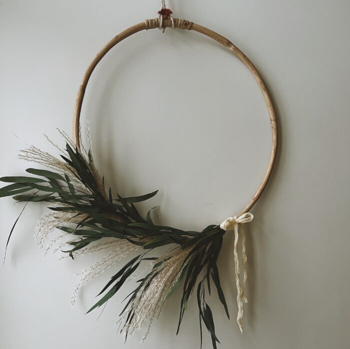 Boho eucalyptus wreath